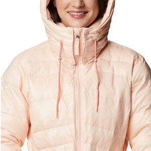 Womens High Puffer <b>Jacket</b> Down Soft Pink Color Cotton Filling Diamond Quilted Nylon Lining Winter <b>Jackets</b> - Product Image 4