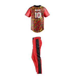 2026 traje de club de sublimación de alta calidad para hombres, uniforme de béisbol de manga larga, conjuntos de uniformes de béisbol transpirables - Product Image 6