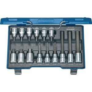 Jeu de clés à douille GEDORE 19 LKM 15 pièces 1/2''-5''-17mm pour douilles hexagonales internes 6 pans, produit de haute qualité - Product Image 1