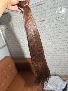 100% brut indien Temple Remy vierge non traitée 10 ''30'' extensions de cheveux humains droites profondes Double dessiné Double trame de confiance - Product Image 4