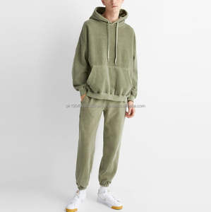 Sweat à capuche personnalisé, délavé à l'acide, surdimensionné, épais, vierge, vintage, grande taille, pour homme - Product Image 3