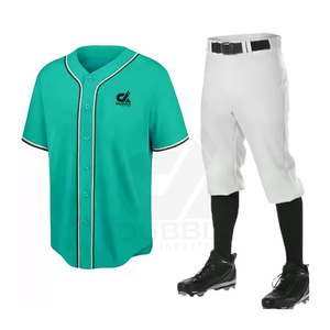 High Quality Custom <b>Baseball</b> Uniform 100% Polyester Quick Dry Breathable Design <b>Set</b> Custom Logo Plus Size Options for Football - Product Image 1