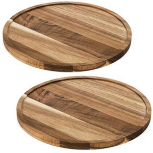 Plateau de service en bois de petite et moyenne taille en forme de feuille Plateau en bois élégant pour les dîners formels - Product Image 6