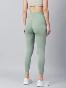 Wholesale Women's Mid Waist Custom Logo Design OEM Casual Breathable Anti-Bacterial Cotton/Bamboo Fiber Skin Fitting Leggings - Product Image 5