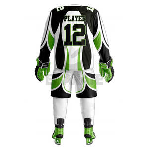 Conjunto de Uniforme de Hockey sobre Hielo Personalizado con Nombre y Número del Equipo, 100% Poliéster, Tejido Transpirable, Secado Rápido, Antibacteriano, Logotipo Personalizado, Perfecto para - Product Image 3