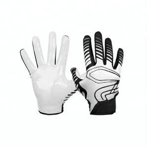 Guantes receptores de fútbol americano de cuero sintético personalizados de alta calidad Nuevo estilo Bajo MOQ Transpirable Cómodo Protección de manos - Product Image 1