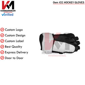 Fabricant de gants de hockey sur glace OEM ODM, commande en gros acceptable, prix d'usine, gants de hockey sur glace OEM, paume durable, ajustement confortable - Product Image 3