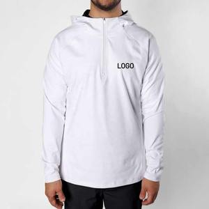 Sweat à capuche léger et respirant pour homme, en polaire, avec demi-zip, logo brodé, design décontracté, imprimé, best-seller - Product Image 3