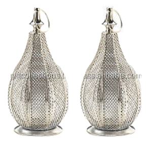 Elegant <b>Silver</b> Metal Design Christmas <b>Lanterns</b> Unique Fancy Decorative Modern Steel Good Price Home Decorations - Product Image 1
