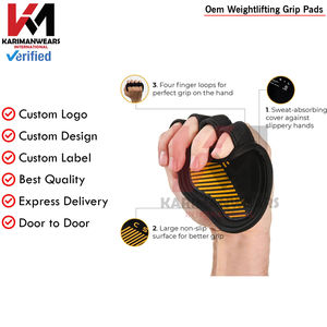 Guantes de Entrenamiento con Almohadillas de Agarre para Mujer, Almohadillas de Agarre para Levantamiento de Pesas, Agarres de Neopreno para Manos Sudorosas, Guantes de Gimnasio para Fisicoculturismo y Fitness - Product Image 3