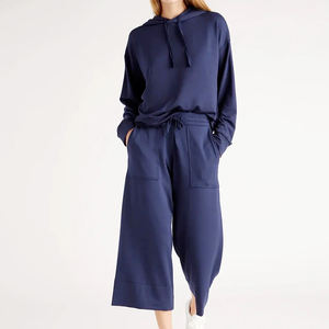 Traje de chándal para mujer Tallas grandes Tops y pantalones Traje con capucha Conjuntos de jogging de moda Dos piezas/Trajes de sudor personalizados - Product Image 1