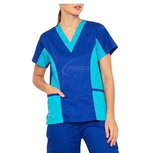 ชุดยูนิฟอร์มพยาบาลแบบใหม่สำหรับทุกเพศ |   ชุดสครับผ้าถักเนื้อนุ่มระบายอากาศได้ดี ผลิตจากผ้าฝ้ายผสมโพลีเอสเตอร์ สำหรับโรงพยาบาล |   ชุดพยาบาลแบบสั่งทำพิเศษ - Product Image 4