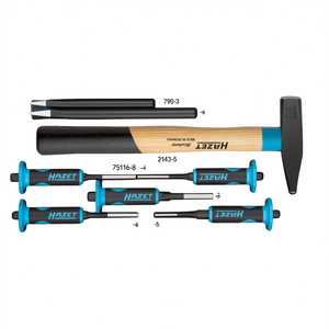Juego de 8 piezas de martillos y cinceles Hazet, cinceles y punzones de primera calidad - Product Image 2
