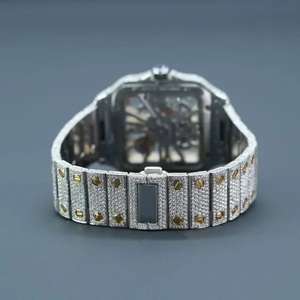 Iced Out VVS Moissanite <b>Watch</b> for Men Mechanical Movement Stainless Steel Case Bling Rapper Style Passes Diamond Tester - Product Image 4