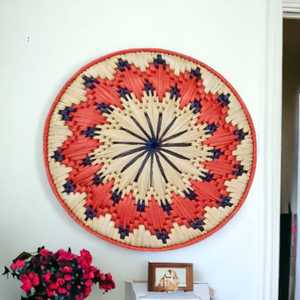 High Quality Eco-Friendly Multicolor Decorative Natural Moonj Grass Wall <b>Baskets</b> Wall Decor - Product Image 1