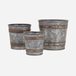 Vintage Métal D'olive Seau - Product Image 6