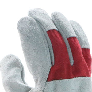 Venta al por mayor de guantes de trabajo resistentes de cuero de vaca Palm Rigger nueva tendencia artículo al aire libre construcción trabajo guantes de seguridad - Product Image 3