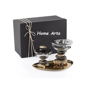 Stainless Steel <b>Silver</b> Color Bakhoor With Designer Stand And Tray And Tong Prime Quality Bakhoor <b>Burner</b> In Bulk - Product Image 5