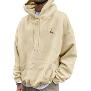 Sweat à capuche surdimensionné personnalisé en coton 100 % respirant et écologique pour homme – Meilleure vente OEM – Collection Automne - Product Image 2
