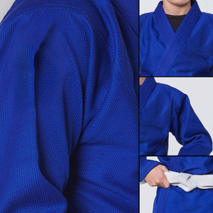 Personalizado liso 100% algodón profesional BJJ Gi entrenamiento Judo Karate Kimono niños esencial azul brasileño Jiu Jitsu BJJ Gi - Product Image 3