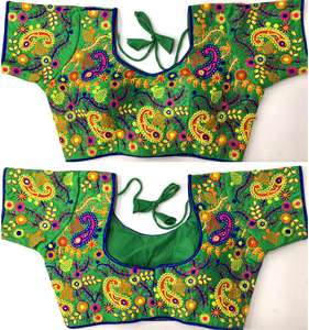 เสื้อเบลาส์ผ้าไหมหนาสำหรับฤดูร้อนไซส์38แบบสุภาพเรียบร้อยทำงานด้วยด้ายและงานกระจกฟอยล์ - Product Image 4