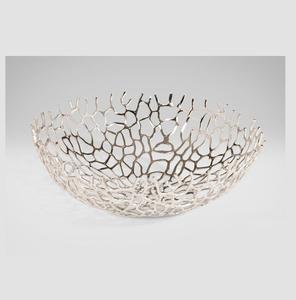 Bol de service moderne en fonte d'aluminium avec une brillance subtile et un contour lisse conçu pour le style intérieur et les occasions de dîner - Product Image 6