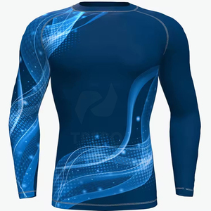 Mejor venta transpirable Rash Guard En stock Hombres Sublimación Rash Guard Precio bajo Hombres Sublimación Rash Guard - Product Image 1