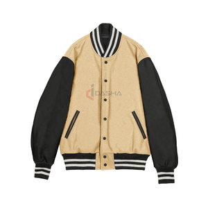 Veste de collège brodée personnalisée pour adultes, de haute qualité, imprimée, en toile surdimensionnée, vente en gros - Product Image 3