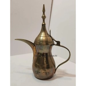Modern Mid 20th Century Arabic Dallah <b>Coffee</b> Tea <b>Pot</b> Stainless Steel Eco-Friendly Arabian for Serving Tea - Product Image 5