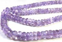 Perles de pierres précieuses en améthyste rose facettées Gems Valley, brin de 16 pouces, 5-6 mm, forme rondelle, cristal naturel de haute qualité, brésilien, DIY
