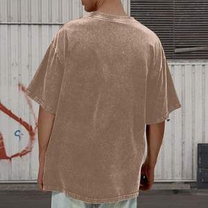 DTG เสื้อพิมพ์ลายสำหรับผู้ชายขนาดใหญ่กว่าปกติเสื้อยืดผ้าฝ้าย100% ไหล่ตกไหล่สำหรับ2025 - Product Image 6