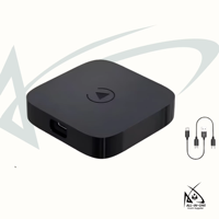 Adattatore Wireless Sudex per Apple CarPlay e Android Auto, Sistema Operativo Android 12 per Chiamate/Musica a Mani Libere e Navigazione, Validità 1 Anno