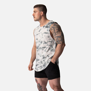 Débardeur décontracté de couleur unie pour hommes Gilet de fitness en tricot léger avec coupe ample et design sans manches - Product Image 4