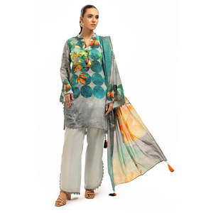 Conjunto de 3 Piezas para Mujer, Traje Estampado con Dupatta SD-52160 - Product Image 3