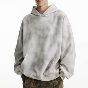 เสื้อสเวตเชิ้ตมีฮู้ดมัดย้อมสำหรับผู้ชายเสื้อสเวตเชิ้ตมีฮู้ดพิมพ์ลายผ้าฝ้าย100% แฟชั่นแบบปักโลโก้ได้ตามต้องการสินค้ามาใหม่2025 - Product Image 4