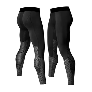 Fabricant de leggings personnalisés pour hommes, vêtements de sport, pantalons de compression, vêtements skinny, vêtements à séchage rapide, leggings de gym pour hommes - Product Image 1