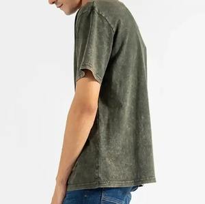 T-shirts lavés à l'acide de haute qualité pour hommes Pakistan fabriqué à partir de tissu tricoté de haute qualité - Product Image 3