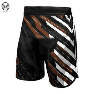 Shorts MMA à séchage rapide, ajustés, personnalisés et imprimés, pour hommes. - Product Image 2