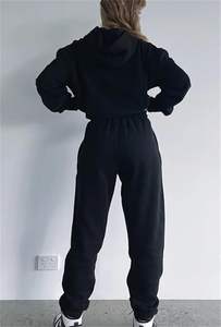 ชุดวอร์มมีฮู้ดแบบสวมใส่สบายสำหรับผู้หญิงไซส์ใหญ่ น้ำหนักเบา ระบายอากาศได้ดี แห้งเร็ว พร้อมบริการสกรีนโลโก้ตามสั่ง - Product Image 4