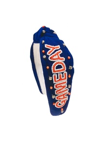 Équipe personnalisée jeu indien broderie à la main bandeaux séquence perlé haut noué cheveux accessoires jeu jour bandeaux - Product Image 3