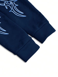 Conjunto de Sudadera con Capucha y Pantalones Deportivos para Hombre, de Alta Calidad, 100% Algodón, Transpirable, 500gsm, Diseño Cuadrado, Personalizado por el Fabricante - Product Image 4