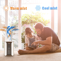 VANSU Humidificateurs à ultrasons multifonctions Smart Tuya WIFI Control Warm Cool Mist 5L avec diffuseur d'arômes