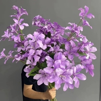Série Violette de Fleurs Artificielles Mixtes avec Hortensias et Roses pour Arche de Mariage, Chemin de Table Floral, Centres de Table pour Voiture de Mariage