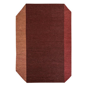 Alfombras de Yute y Cáñamo Tejidas Planas Rojas y Naranjas Daaira PKJT-41 para Uso Doméstico - Product Image 1