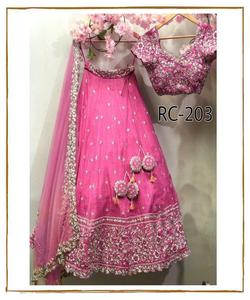 Fil à broder georgette fantaisie design travail prix de gros vêtement ethnique vêtements de fête lehenga choli avec dupatta alphanumero - Product Image 4