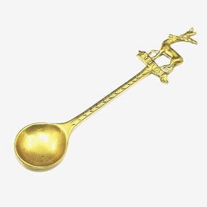 Cuillère en laiton en gros pour la maison Restaurant cuillère couleur or salade cuillère de service pour la fête de mariage porter dîner cuillère utilisation - Product Image 5