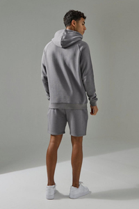 Ensemble jumeau d'été de haute qualité Logo personnalisé 100% coton short surdimensionné et ensembles de sweats à capuche pullover ensemble double pour hommes - Product Image 6