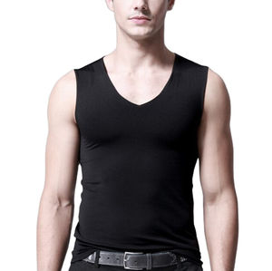 Venta al por mayor de los hombres personalizados Top chaleco sin mangas gimnasio desgaste chaleco para los hombres ropa de casa sin mangas Top transpirable - Product Image 5