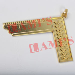 Collier maçonnique Grand Lodge Bijou Plaqué Or Franc-Maçon Regalia Bijou Collier Maçonnique Personnalisé Bijou - Product Image 4