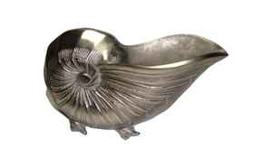 Cast Aluminium Shell Sculpture <b>Decorative</b> Sea Animal Figurine Object and Accent for Decoration Home and Office - Product Image 2